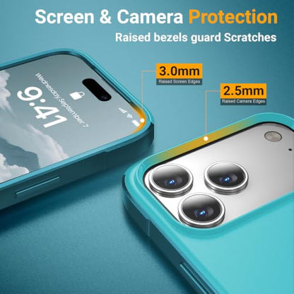 jaroco Magnetic for iPhone 17 Pro Max Case Heavy Duty Rugged Dual-Layer Teal - color: Teal, size: iPhone 17 Pro Max