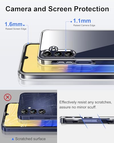 HOOMIL Case for Samsung Galaxy A25, Non-Yellowing, Drop Protection, Anti-Scratch Transparent Hard Back Phone Cover - Purple - color: Purple, size: A25 5G