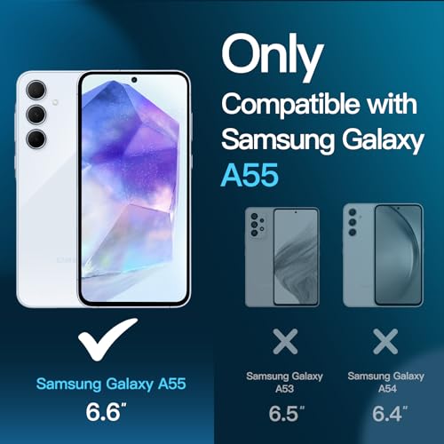 JETech Screen Protector for Samsung Galaxy A55, 3-Pack - size: Galaxy A55