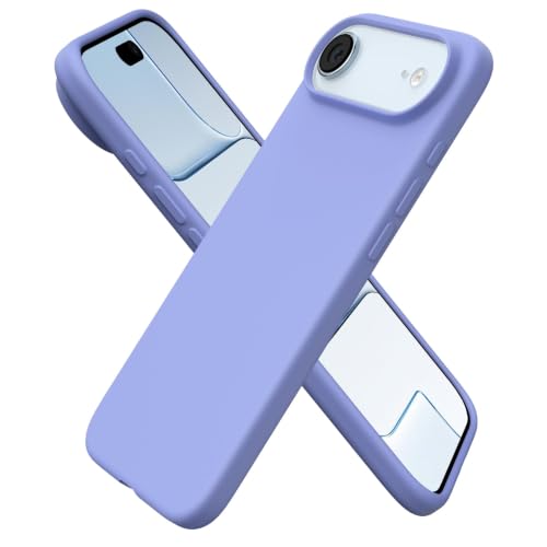 ORNARTO for iPhone Air Case 6.5", Slim Liquid Silicone 3 Layers Soft Gel Rubber Shockproof Protective Cover with Anti-Scratch Microfiber Lining-Ice Blue - color: Ice Blue