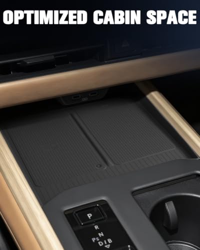Compatible with 2026 Lexus ES Center Console Wireless Charging Mat Silicone Pad, Non-Slip Protective Pad for 2026 ES Hybrid Accessories (350h/350e/500e) Phone Tray | Prevent Scratches | Durable, Black - color: 2026 ES Wireless Charging Mat