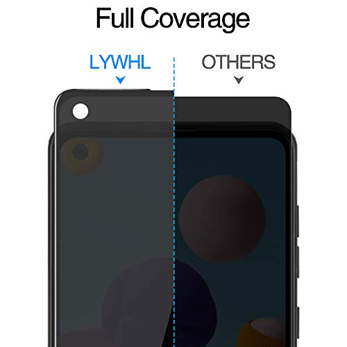 [2 Pack] for Samsung Galaxy A21/A21S Privacy Screen Protector, [Full Coverage] Anti Spy HD Clarity 9H Tempered Glass Screen Protector, Scratch Resistant, Bubble Free, Easy Insall, Case Friendly (6.5 - size: Samsung Galaxy A21/A21S