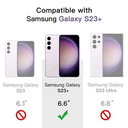 JETech Screen Protector for Samsung Galaxy S23 Plus, 3-Pack | HD Clear, Fingerprint ID Compatible, Anti-Scratch Glass - size: Galaxy S23 Plus