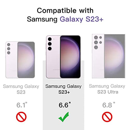 JETech Screen Protector for Samsung Galaxy S23 Plus, 3-Pack | HD Clear, Fingerprint ID Compatible, Anti-Scratch Glass - size: Galaxy S23 Plus