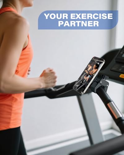 OQTIQ Phone Holder for Peloton Exercise Bike, Heavy-Duty Clamp Bar Mount