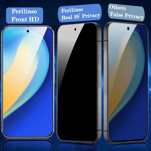 Ferilinso Privacy Screen Protector for Google Pixel 10, Tempered Glass - size: Google Pixel 10 6.3 inch