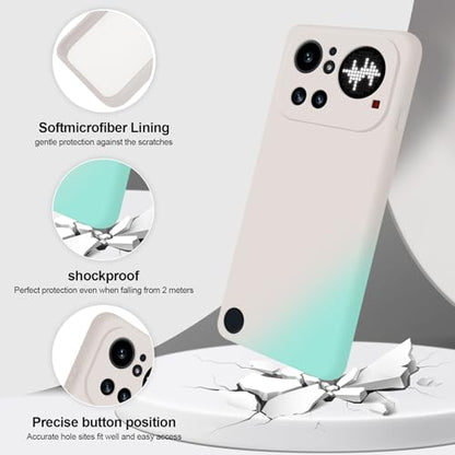GiiYoon Silicone Case for Nothing Phone 4a Pro, Off White - color: Off-white, size: Nothing Phone 4a Pro