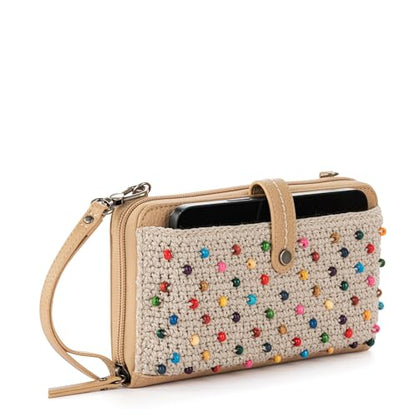 The Sak Iris Smartphone Crossbody Purse - Small Women's Cellphone Bag & Wallet For Everyday- Convertible Wristlet With Zipper | Fits Most Smartphones, Card Slots & Zip Pocket, Detachable Wristlet & Crossbody Straps, Hands-Free for Travel & Errands - color