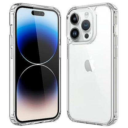 iPhone 15 Pro Case, [Not Yellowing] Shockproof TPU+PC Phone Bumper Cover Anti-ScratchClear Back Case for iPhone 15 Pro