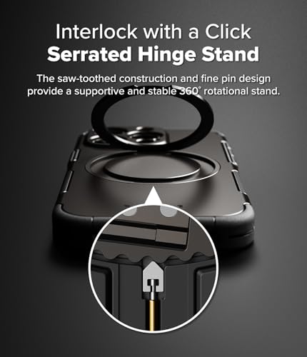 Ringke for iPhone 16 Pro Case [Alles Gunmetal] | Compatible with MagSafe, 360° Rotating Kickstand, Camera Control Capture Button Protection, Powerful Magnet - color: Gunmetal, size: iPhone 16 Pro