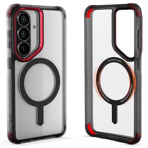 Ghostek Covert Clear Samsung S26 MagSafe Case with Magnetic Ring, Slim Thin Military Grade Shockproof Phone Cover Compatible with 2026 Galaxy S26 (6.3") (Smoke) - color: Smoke, size: Galaxy S26