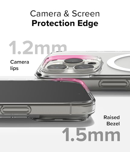 Ringke for iPhone 16 Pro Case [Fusion Magnetic Matte Clear] | Compatible with MagSafe, Oil & Dirt Resistant, Anti-Fingerprint Technology Prevents Oily Smudges, Feels Velvety Soft - size: iPhone 16 Pro