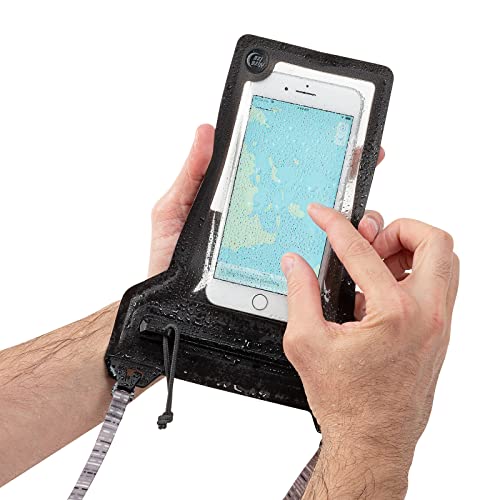 Nite Ize Runoff Waterproof Phone Pouch with Lanyard and Zipper, IP67 Universal Waterproof Case for iPhone 11/11 Pro Max/Xs Max/XR/X/8/8P Galaxy, Charcoal (ROPPL-09-R3) - color: Charcoal