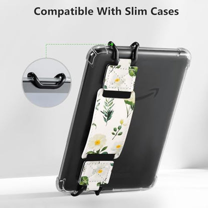 CoBak Secure Hand Strap for Ebook Reader - Versatile and Lightweight - color: Garden Blossoms-1 Pack