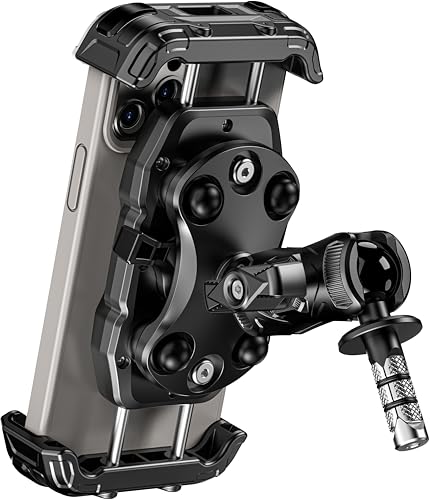 Kewig Motorcycle Fork Stem Phone Mount with Vibration Dampener