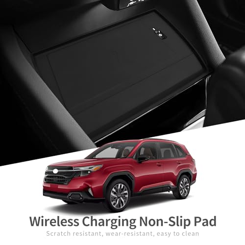 SMABEE Center Console Protective Mat for Subaru Forester 2025 - size: Wireless Charging Protective Mat