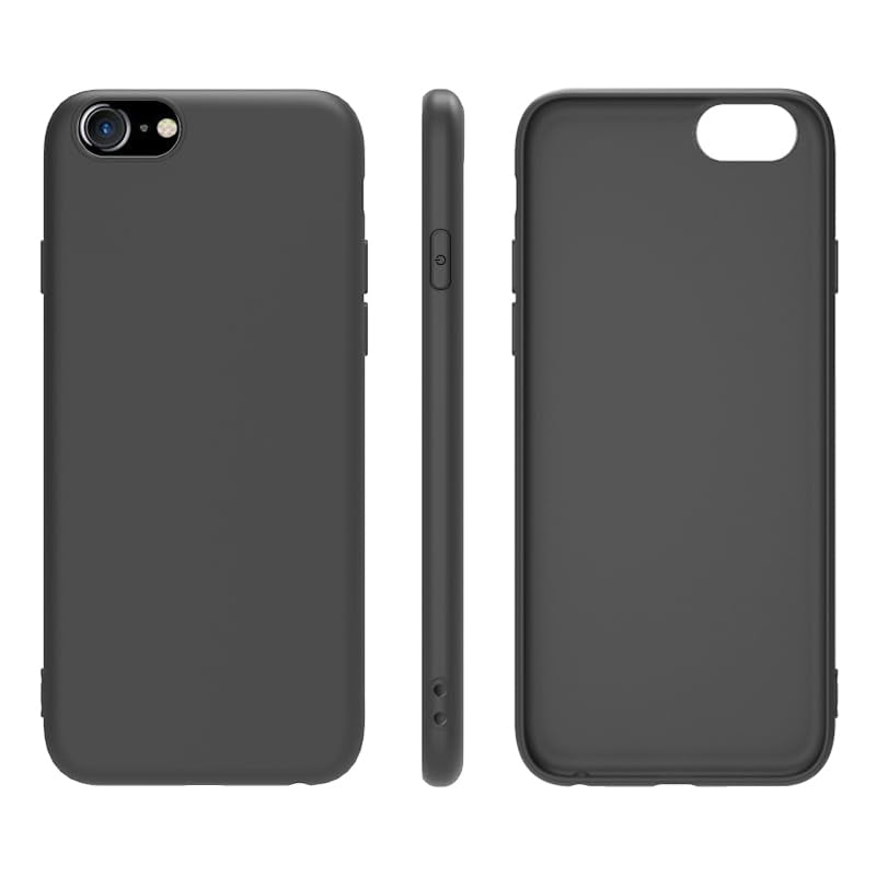 LRK Ultra Thin Black Case Compatible: Slim, Soft, and Flexible (NOT Hard) [Matte Finish] Protective Black Phone Cover - Matte Black (iPhone 6/ iPhone 6s) - size: iPhone 6/ iPhone 6s