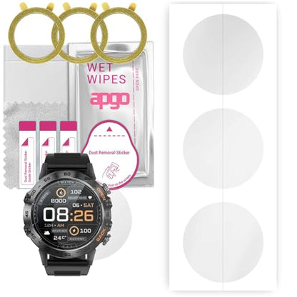 apgo 3x Hydrogel Ultra-Clear Screen Protector for GlacierX Protector, Hydrogel Film, Flexible, Soft TPU with positioning layer easy installation