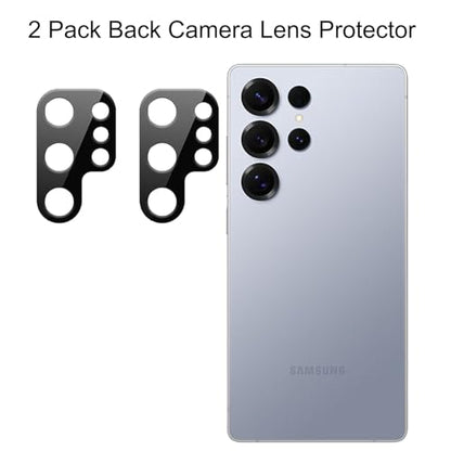 2 Pack for Samsung Galaxy S24 Ultra Matte Privacy Screen Protector Anti spy Anti Glare Film+2 Pack Camera Lens Protector