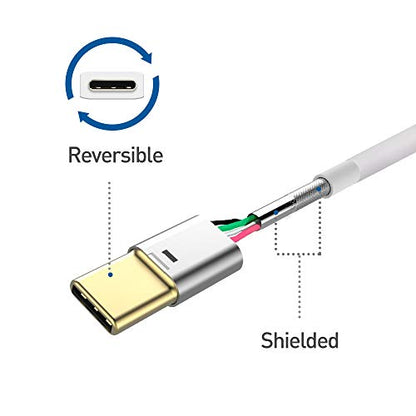 Cable Matters 3-Pack USB to USB C Charging Cable 3.3 ft with 3A Fast Charging in White for iPhone 16/15, Samsung Galaxy S23 Ultra, S23, S22 Note 20, LG G8, Google Pixel 7a, iPad Pro, Nintendo Switch - color: White, size: 3.3 Feet