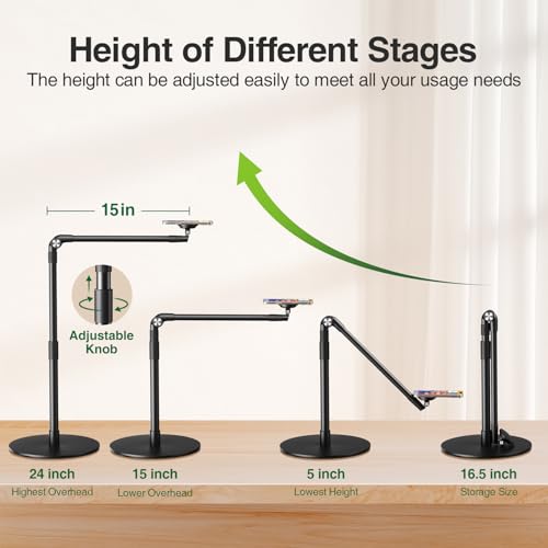 elitehood Magnetic Overhead Phone Stand Tripod for Video Recording - style: Magnetic Stand