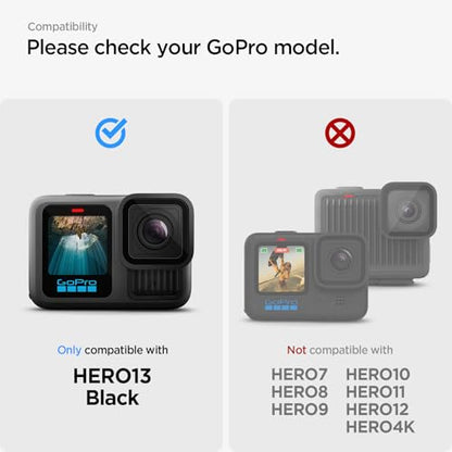 Spigen GlasTR SLIM Screen Protector Tempered Glass for Gopro Hero 13 Black | 9H+ Tempered Glass, Scratch Resistant, 100% Optical Clarity, 2.27" Precision Fit, Wing-Film Alignment, Multi-Pack