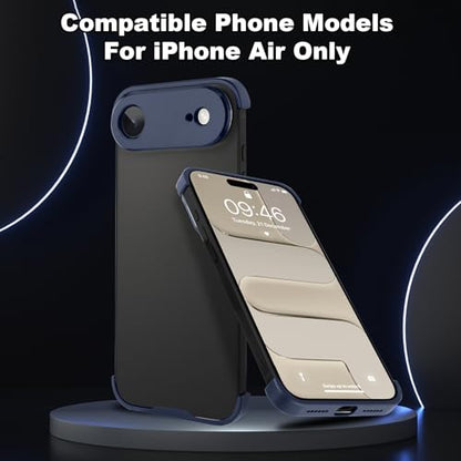 Phone Case Crafted for iPhone Air.Dark Blue - color: Dark-blue, size: iPhone Air