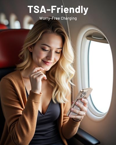 Selore&S-Global Magnetic Power Bank, 5000mAh Slim USB-C 20W Fast Charging, Qi2 Certified 15W Wireless Battery Pack Compatible with iPhone 17 16 15 14 13 12 Series, Travel Essential - color: Pink-1