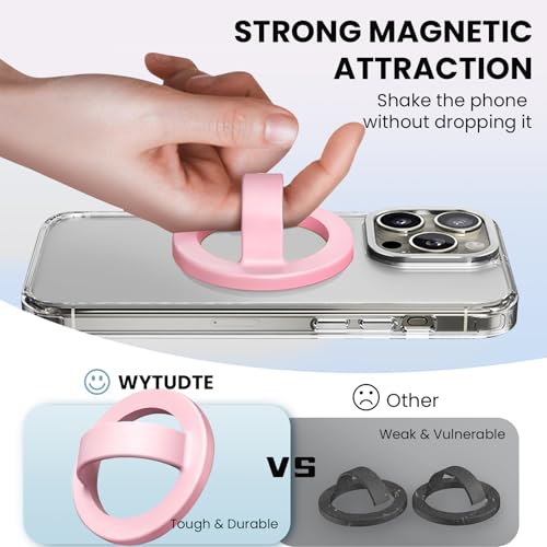 Magnetic Phone Holder, Magnetic Phone Loop,Magsafe Phone Grip - color: Lady Pink