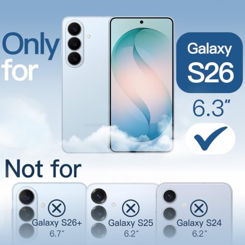 JETech Magnetic Case for Galaxy S26, Compatible with MagSafe, Sky Blue | Full Camera Lens Protection, Shockproof Protective Phone Cover, Scratch Resistant Clear Back - color: Sky Blue, size: Galaxy S26