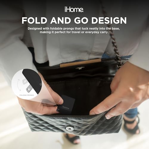 iHome GaN Universal USB-C Charger Block, Power Delivery, Folding Prongs, Compact Travel Design for Phones, Tablets & USB-C Devices (Black, 30W) - color: Black, size: 30W