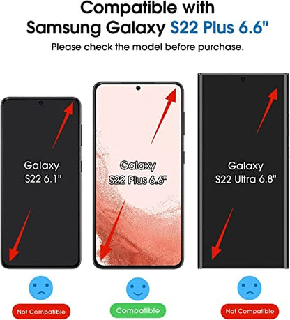 amFilm OneTouch for Samsung Galaxy S22+ Plus Screen Protector TemperedGlass - size: S22P-6.6"