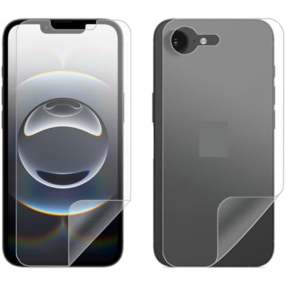 Soft PET Anti-scratch Film Screen Protector Guard for Apple iPhone 17e Front and Back