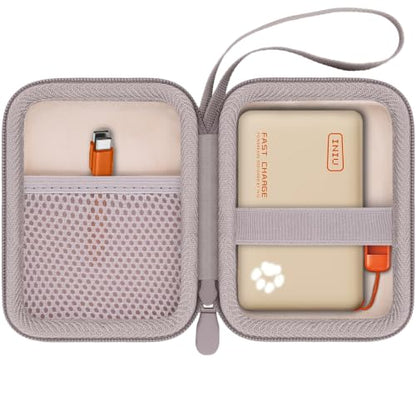 khanka Case for INIU Ultra Mini 10000mAh 45W Fast Charging Power Bank,Beige - color: beige
