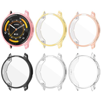 6 Pack Watch Screen Protector for GARMIN Venu3S 41mm, Soft TPU Case Full Protective Cover Flexible Bumper for GARMIN VENU3S Smart Watch - size: GARMIN Venu 3S 41mm