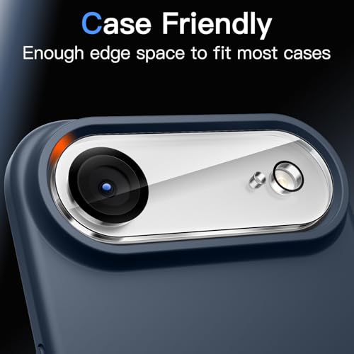 JETech Camera Lens Protector for iPhone Air, Clear, 3-Pack | 9H Tempered Glass, HD Clear, Anti-Scratch Protection, Night Shot Compatible, Case-Friendly - size: iPhone Air