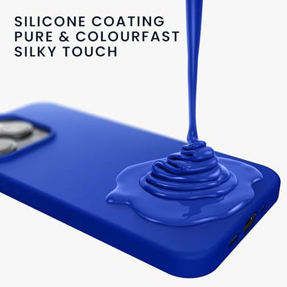 kwmobile Case Compatible with iPhone 15 Pro Case - Slim Soft TPU Silicone Cover - Baltic Blue - color: Baltic Blue, size: iPhone 15 Pro