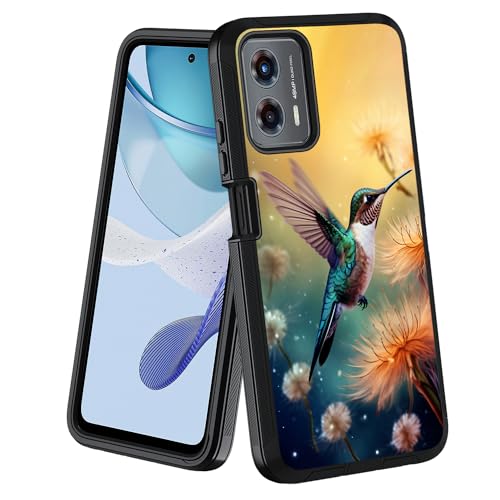 for Moto G 5G 2024/Moto G Play 5G 2024 Case, Military Grade Heavy Duty [3-Layer] Dustproof Shockproof Full-Body Protective Case for Motorola Moto G 5G 2024, Hummingbird Dandelion - color: Hummingbird Dandelion