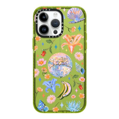 CASETiFY for iPhone 14 Pro Max Case - Impact | Slim Fit | 8.2 ft. 4x Military Grade Drop Protection | Disco Magic | Kiwi - color: Disco Magic
