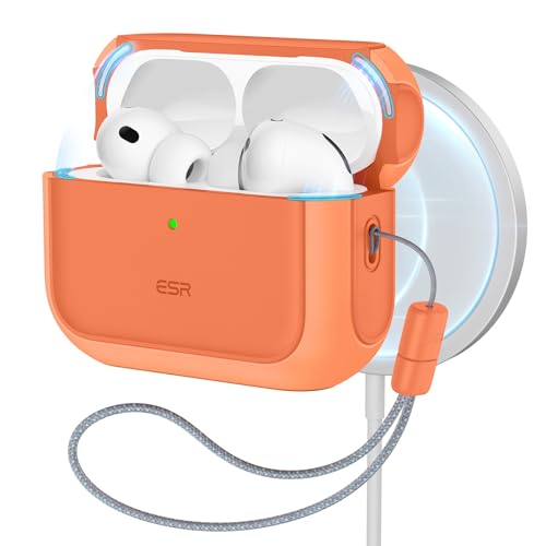 ESR for AirPods Pro 3 Case, Compatible with MagSafe, Orange - color: Orange, size: AirPods Pro 3 Case