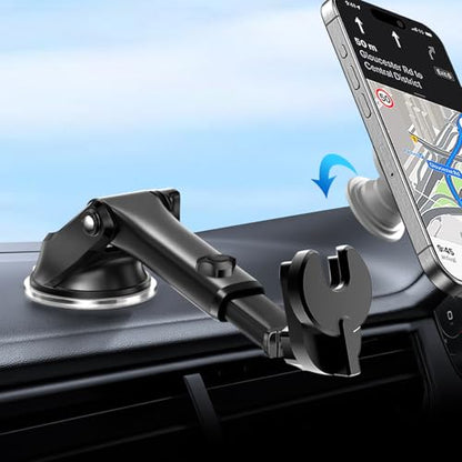 for Pop Socket Car Mount, Suction Cup Socket Grip Holder for Car with Strong 3M Sticky Adhesive, Dashboard Windshield Car Phone Holder Works for Popsocket, Fits All Smartphones with Pop Grip - style: Suction Cup