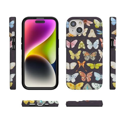Casely iPhone 15 Plus Case | Midnight Monarch | Jenna Palek x Casely | Compatible with MagSafe | Classic Ultra Slim Design - color: Midnight Monarch | Jenna Palek x Casely