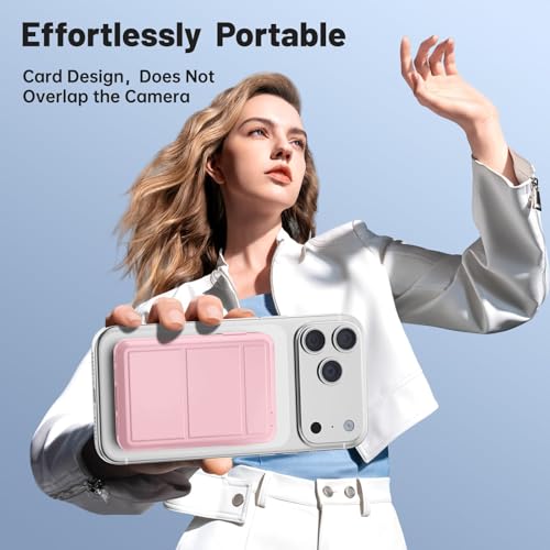 Azmuth for MagSafe Portable Charger, 10000mAh Magnetic Power Bank | 20W PD Fast Charging Magnetic Travel Charger with Dual USB-C LED Display for iPhone 17/16/15/14/13/12 Series - color: Pink