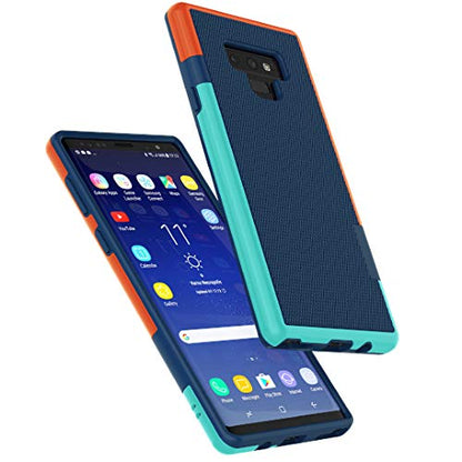 Jeylly for Samsung Galaxy Note 9 Case, Ultra Slim 3 Color Hybrid Impact Anti-Slip Rugged Soft TPU Hard PC Bumper Shockproof Protective Case Cover Shell for Samsung Galaxy Note 9 (6.4 inch) - Blue | Ultra Slim 3 Color Hybrid Impact Anti-Slip Rugged Soft TP