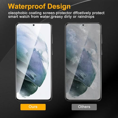 2 Pack Privacy Screen Protector for Samsung Galaxy S21+/S21 Plus With 2 Pack Camera Lens Protector, Anti Spy Tempered Glass Film, 9H Hardness, Black Protector, Anti-Scratch, Bubble Free - size: Galaxy S21+/S21 Plus FK22