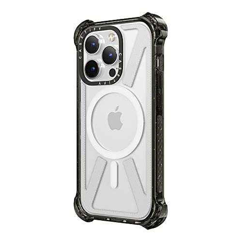 CASETiFY for iPhone 14 Pro Max Case - Bounce Compatible with MagSafe | Shockproof | 21.3 ft. 6x Military Grade Drop Protection | Black - color: Clear Black, size: Iphone 14 Pro Max (6.7")