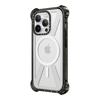 CASETiFY for iPhone 14 Pro Max Case - Bounce Compatible with MagSafe | Shockproof | 21.3 ft. 6x Military Grade Drop Protection | Black - color: Clear Black, size: Iphone 14 Pro Max (6.7")