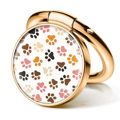 Cell Phone Ring Holder, Cute Phone Ring Grip Stand, 360°Rotation Funny Metal Kickstand Finger Grip Cute Dog Paws - color: Cute Dog Paws