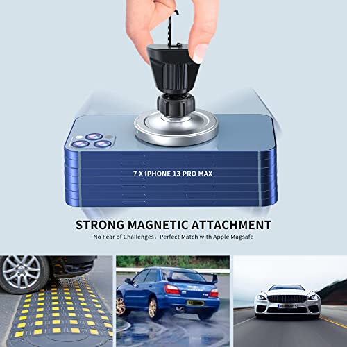 OHLPRO for MagSafe Car Mount Charger iPhone Wireless Car Charger, Sliver - color: Silver