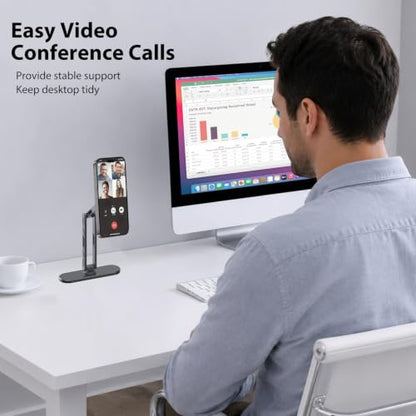 Magnetic iPhone Stand for Desk Office, Height Adjustable Phone Holder - size: Magnetic